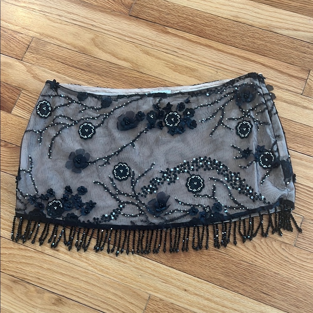 Jaded London Ellora embellished mini skirt